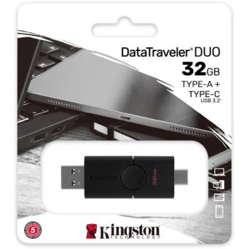 USB флеш накопитель Kingston 32GB DataTraveler Duo USB 3.2/Type-C (DTDE/32GB) USB флеш накопитель Kingston 32GB DataTraveler Duo USB 3.2/Type-C (DTDE/32GB)