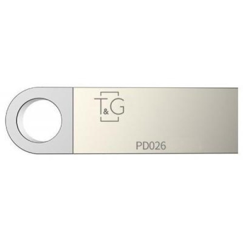 USB флеш накопитель T&G 64GB 026 Metal Series Silver USB 2.0 (TG026-64G)