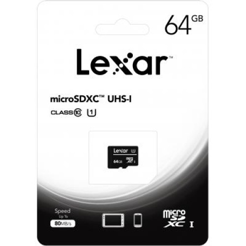 Карта памяти Lexar 64GB microSDHC class 10 UHS-I (LFSDM10-64GABC10) Карта памяти Lexar 64GB microSDHC class 10 UHS-I (LFSDM10-64GABC10)