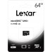 Карта памяти Lexar 64GB microSDHC class 10 UHS-I (LFSDM10-64GABC10) Карта памяти Lexar 64GB microSDHC class 10 UHS-I (LFSDM10-64GABC10)