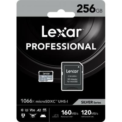 Карта памяти Lexar 256GB microSDXC class 10 UHS-I 1066x Silver (LMS1066256G-BNANG) Карта памяти Lexar 256GB microSDXC class 10 UHS-I 1066x Silver (LMS1066256G-BNANG)