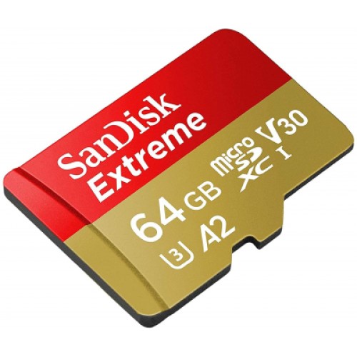 Карта памяти SanDisk 64GB microSDHC class 10 UHS-I A2 V30 Extreme (SDSQXA2-064G-GN6GN) Карта памяти SanDisk 64GB microSDHC class 10 UHS-I A2 V30 Extreme (SDSQXA2-064G-GN6GN)