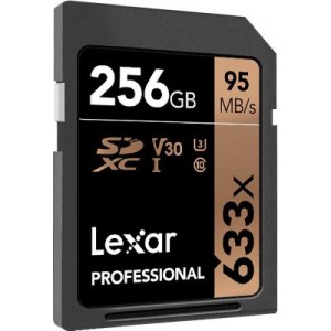 Карта пам'яті Lexar 256GB SDXC class 10 UHS-I U3 V30 633x Professional (LSD256CB633)
