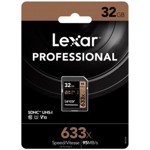 Карта памяти Lexar 32GB SDHC class 10 UHS-I U1 V10 633x Professional (LSD32GCB633) Карта памяти Lexar 32GB SDHC class 10 UHS-I U1 V10 633x Professional (LSD32GCB633)
