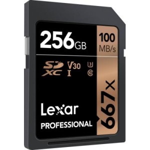 Карта пам'яті Lexar 256GB SDXC class 10 UHS-I U3 V30 667x Professional (LSD256B667)