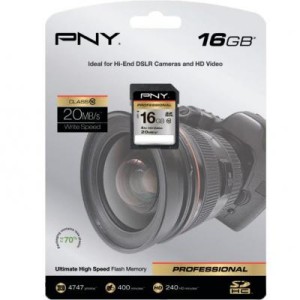 Карта пам'яті PNY flash 16GB SDHC class 10 (P-SDHC16G10-EF)