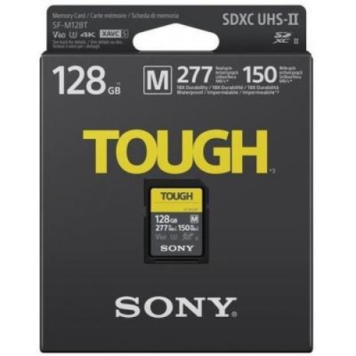 Карта памяти Sony 128GB SDXC class10 UHS-II U3 V60 Tough (SFM128T.SYM)