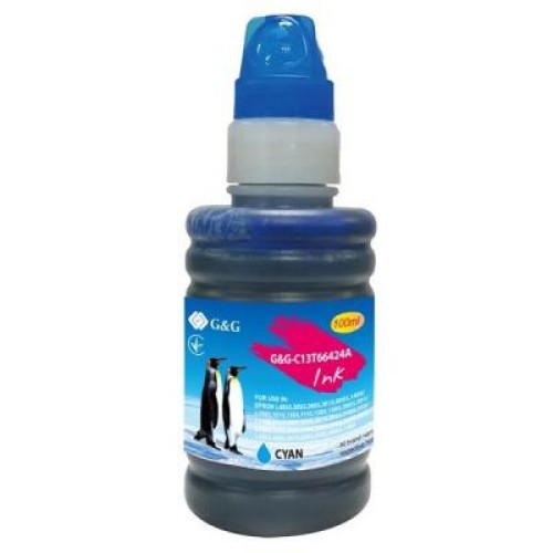 Чернила G&G Epson L100/L200 cyan, контейнер 100мл (G&G-C13T66424A)