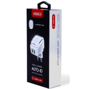 Зарядное устройство Intaleo TCL242 (2USB2.4A) (white) (1283126481130)