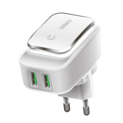 Зарядное устройство Intaleo TCL242 (2USB2.4A) (white) (1283126481130)