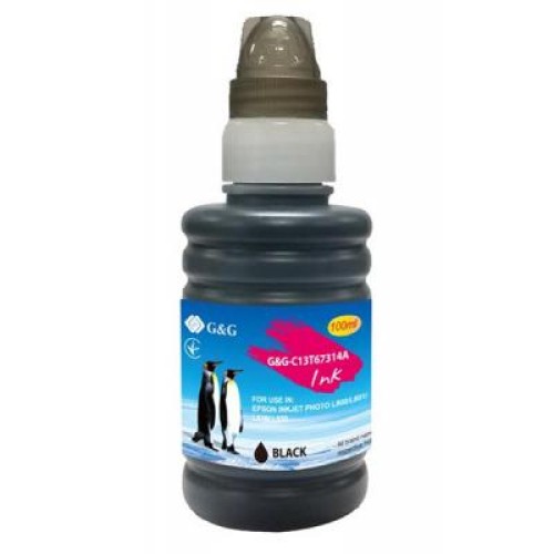 Чернила G&G Epson L800 black, контейнер 100мл (G&G-C13T67314A)