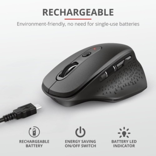 Мышка Trust Ozaa Rechargeable Black (23812)