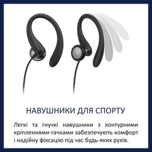 Навушники Philips TAA1105BK In-ear Mic Black (TAA1105BK/00)