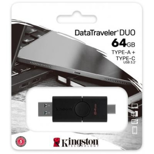 USB флеш накопитель Kingston 64GB DataTraveler Duo USB 3.2 Gen1/Type-C (DTDE/64GB) USB флеш накопитель Kingston 64GB DataTraveler Duo USB 3.2 Gen1/Type-C (DTDE/64GB)