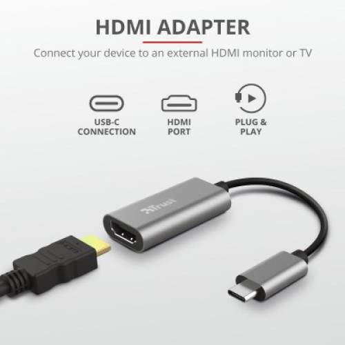 Переходник Trust USB-C to HDMI Adapter (23774)