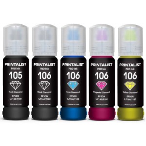 Чернила Printalist Epson L7160/7180 5х70г BP/PB/C/M/Y (PL105SET)