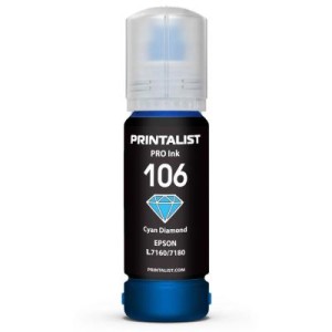 Чернила Printalist Epson 106 L7160/7180 70г Cyan (PL106C)