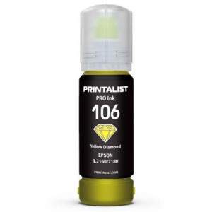 Чернила Printalist Epson 106 L7160/7180 70г Yellow (PL106Y)