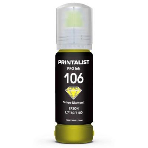 Чернила Printalist Epson 106 L7160/7180 70г Yellow (PL106Y)