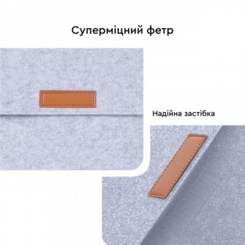 Чехол для ноутбука AirOn 15,6" Premium Grey (4822356710622)