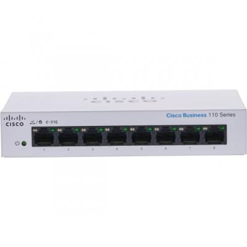 Коммутатор сетевой Cisco CBS110-8T-D-EU
