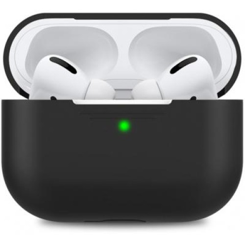 Чехол для наушников MakeFuture Apple AirPods Pro Silicone Black (MCL-AAPBK)
