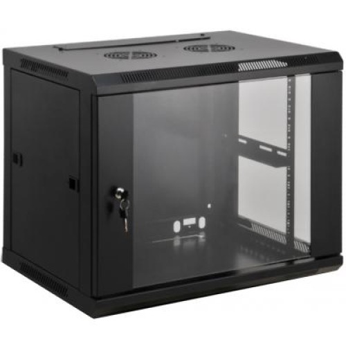 Шкаф настенный Kingda 15U 19" 600x600 RAL9004 (KD-007-6615)