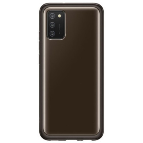 Чехол для мобильного телефона Samsung Soft Clear Cover Galaxy A02s (A025) Black (EF-QA025TBEGRU)