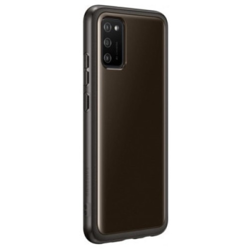 Чехол для мобильного телефона Samsung Soft Clear Cover Galaxy A02s (A025) Black (EF-QA025TBEGRU)