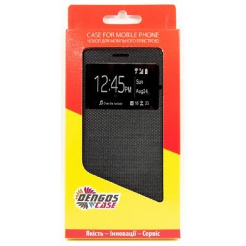 Чехол для мобильного телефона Dengos Flipp-Book Call ID Samsung Galaxy A02s (A025), black (DG-SL-BK-275)