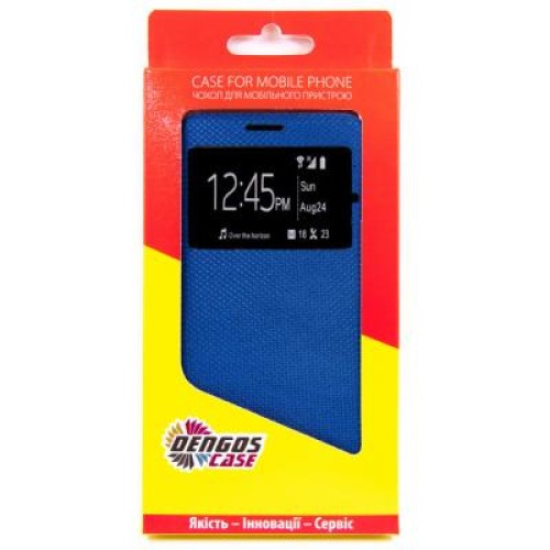 Чехол для мобильного телефона Dengos Flipp-Book Call ID Samsung Galaxy A02s (A025), blue (DG-SL-BK-276)