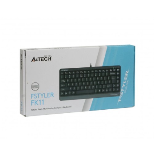 Клавиатура A4Tech FK11 Fstyler Compact Size USB Grey (FK11 USB (Grey))