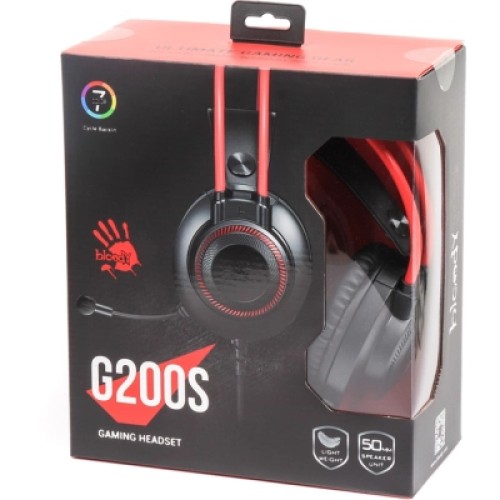 Наушники A4Tech Bloody G200S Black+Red