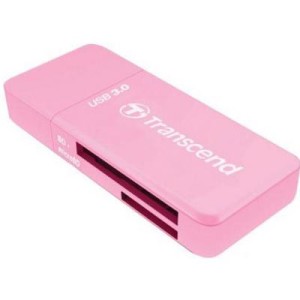 Считыватель флеш-карт Transcend USB 3.0/3.1 Gen 1 Pink (TS-RDF5R)