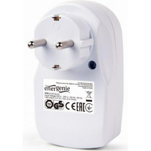 Зарядное устройство EnerGenie 2 USB x 2.1A (EG-ACU2-02)
