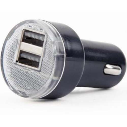 Зарядное устройство EnerGenie USB 2.1A black (EG-U2C2A-CAR-02)