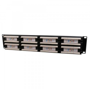 Патч-панель 19" 48xRJ-45 UTP cat.5е, 2U, тип 110 Cablexpert (NPP-C548CM-001)