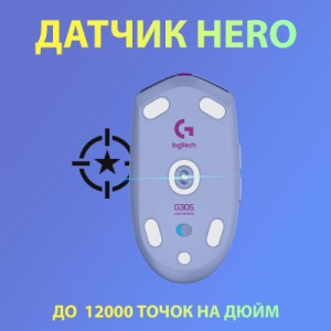 Мышка Logitech G305 Lightspeed Lilac (910-006022)