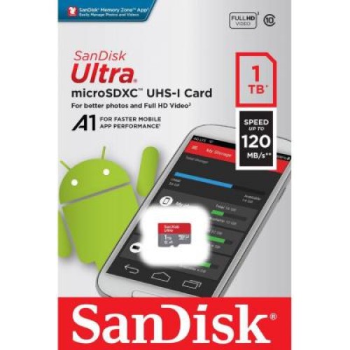 Карта памяти SanDisk 1TB microSDXC UHS-I Card A1 Class 10 (SDSQUA4-1T00-GN6MN)