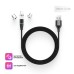 Дата кабель USB 2.0 AM to Lightning + Micro 5P + Type-C 1.0m Magnetic ColorWay (CW-CBUU038-BK)