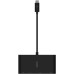 Переходник Belkin USB-C to Ethernet, HDMI, VGA, USB-A, black (AVC005BTBK)
