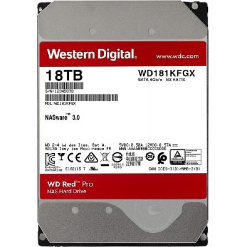 Жесткий диск 3.5" 18TB WD (WD181KFGX)