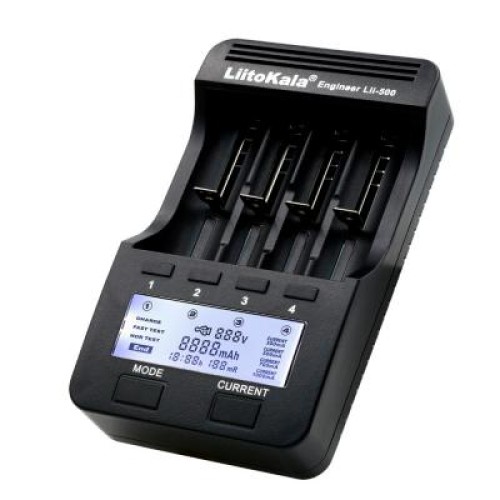 Зарядное устройство для аккумуляторов Liitokala 4 Slots, LCD дисплей, Li-ion/Ni-MH/Ni-Cd/AA/ААA/AAAA/С (Lii-500)