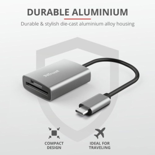 Считыватель флеш-карт Trust Dalyx Fast USB-С Card reader (24136)