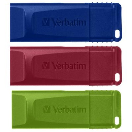 USB флеш накопитель Verbatim 3x16GB Slider Red/Blue/Green USB 2.0 (49326)
