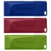 USB флеш накопитель Verbatim 3x16GB Slider Red/Blue/Green USB 2.0 (49326)