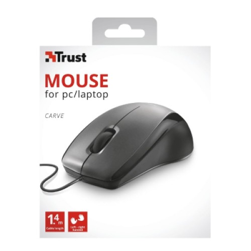 Мышка Trust Carve USB Black (23733)