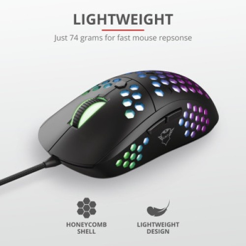 Мышка Trust GXT 960 Graphin Ultra-lightweight RGB USB Black (23758)