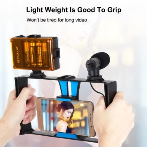 Набор блогера Puluz 4in1 (light, mount, phone holder, microphone) (PKT3023)