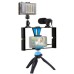 Набор блогера Puluz 4in1 (light, mount, phone holder, microphone) (PKT3023)